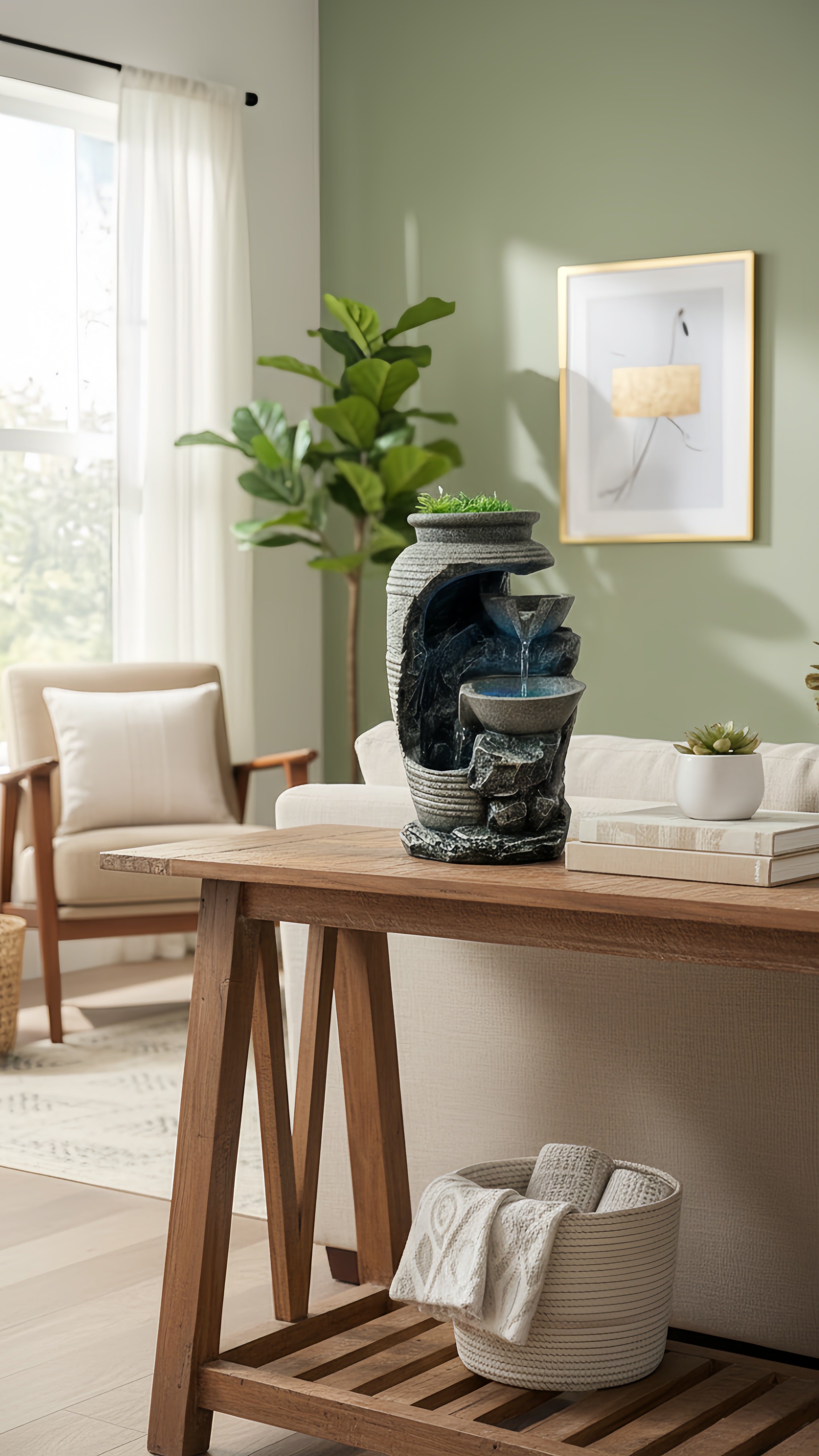 Fontaine d’Intérieur Élégante - Évasion Quotidienne avec Ambiance Naturelle