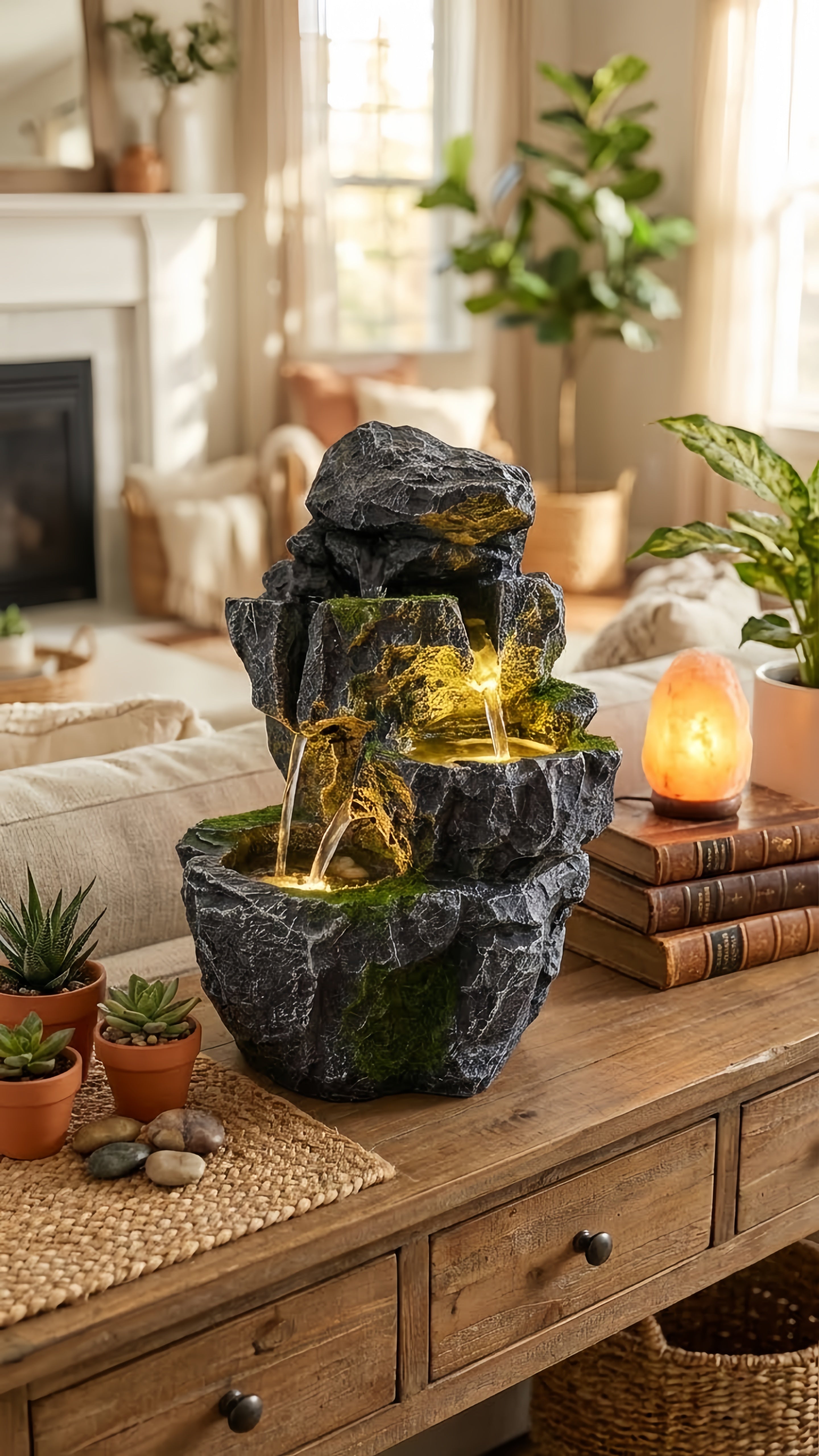 Fontaine d'intérieur LED - Créez votre oasis de paix